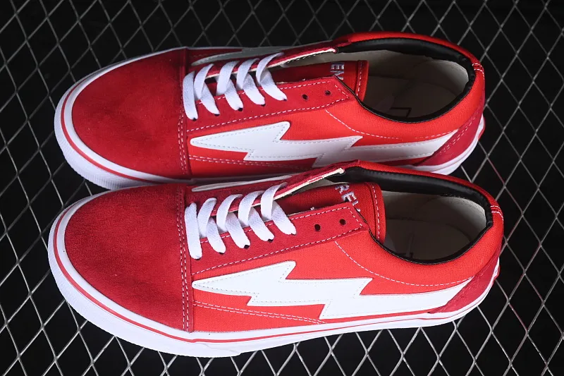 All categories Vans Vans series Vans Low Vans low-top Revenge x Storm Old Skool Lightning joint low-top casual sneakers red and white